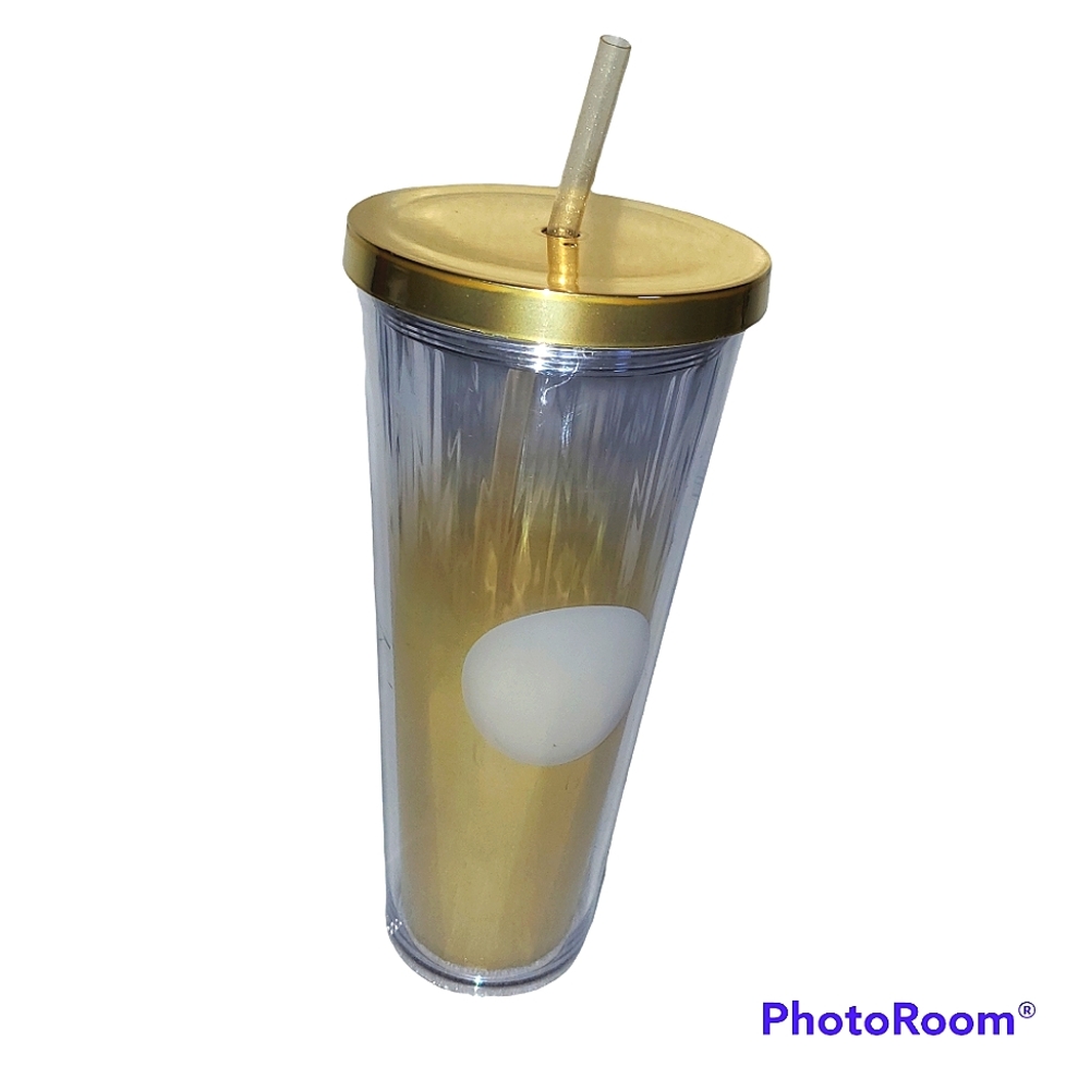 Starbucks 2014 Gold Ombre Cold Drink Venti Tumbler